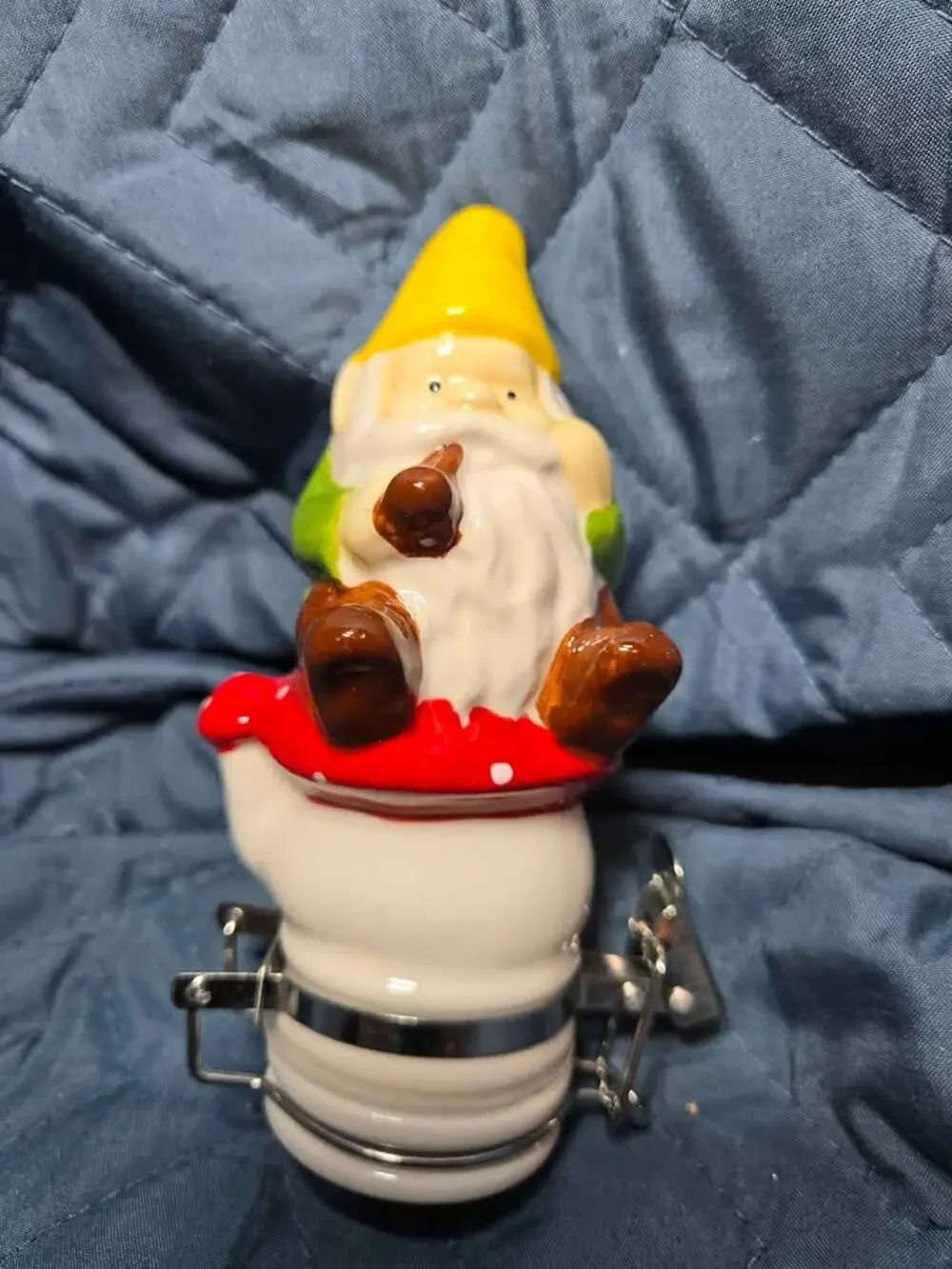 Contained Art Ceramic Gnome Stash Jar